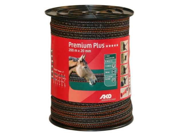 Ruban de clôture Premium Plus marron