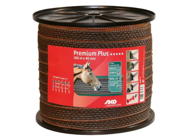 Ruban de clôture Premium Plus marron