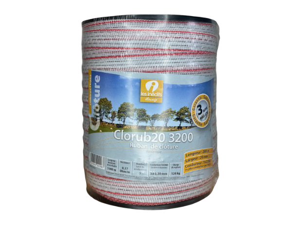 Ruban de clôture Clotub20 3200 200m x 20mm