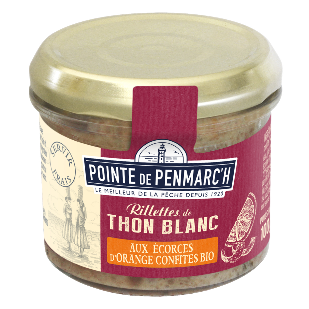 Rillettes de thon blanc germon aux écorces d'orange confites