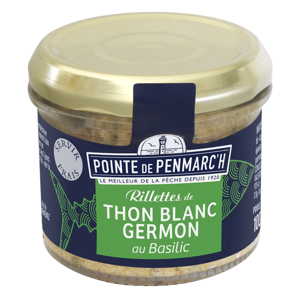 Rillettes de thon blanc germon au basilic