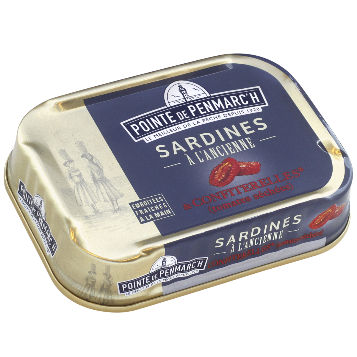 Sardines à l'ancienne à l'huile d'olive et confiterelles