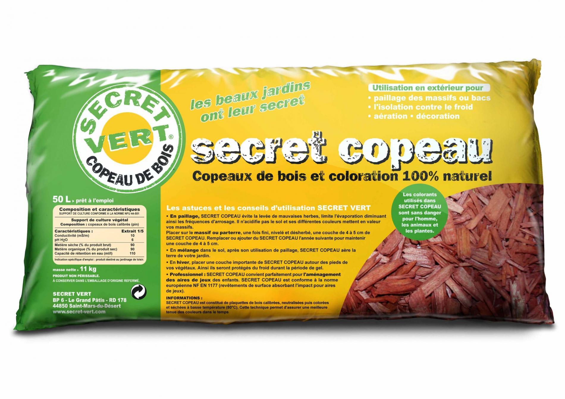Secret copeau rouge 50L