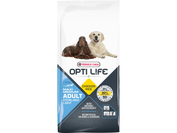 Opti Life Adult sterilised / light medium maxi