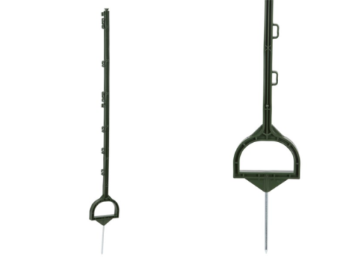 Piquets plastique vert avec étrier